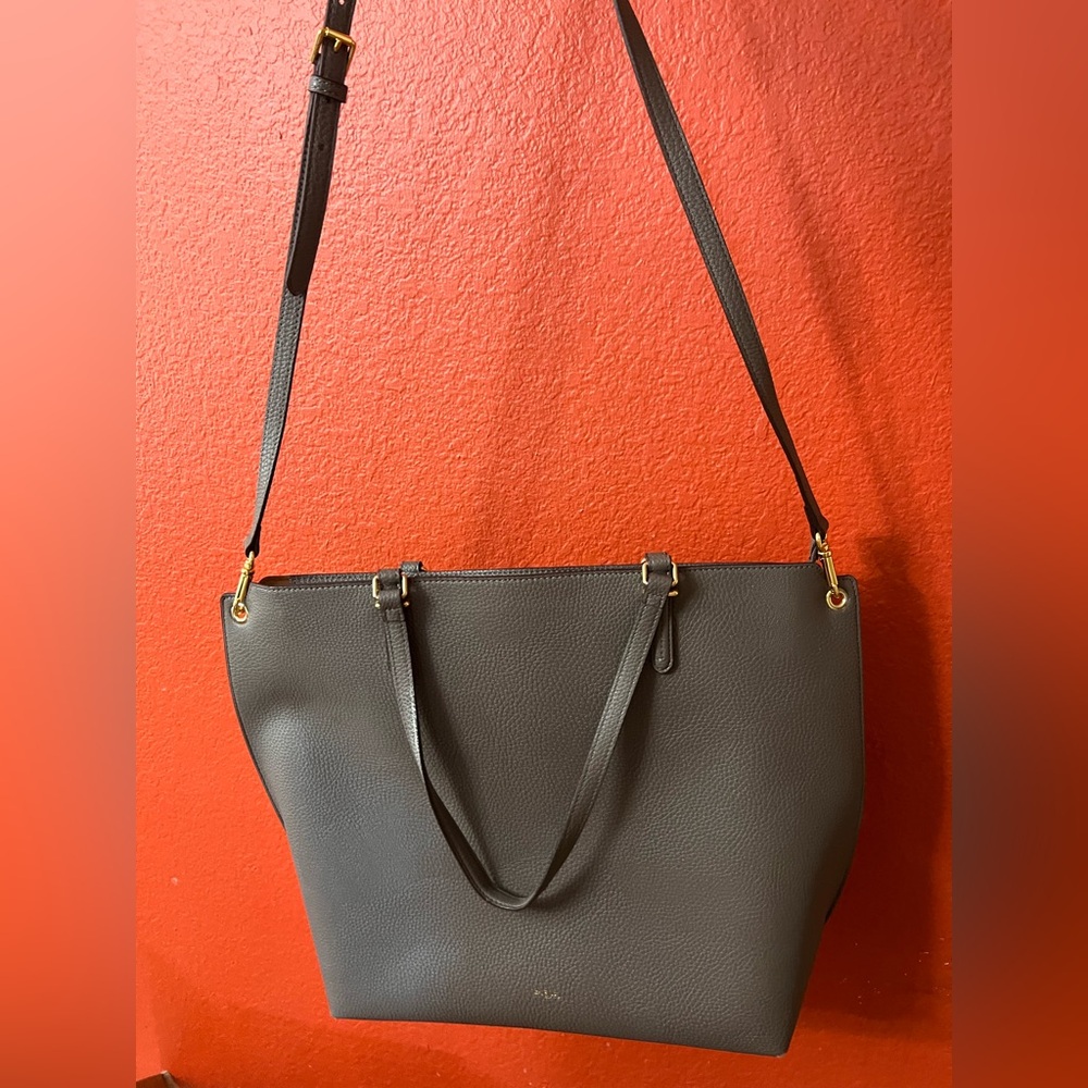 Lauren by Ralph Lauren grey large tote with detachable strap - Picture 1 of 16